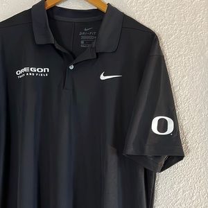 Nike Oregon Ducks Track And Field Team Issue Dri-Fit Polo